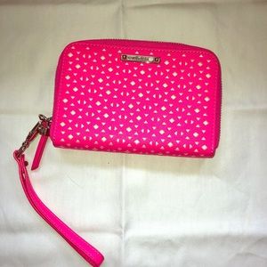 Stella & Dot hot pink wristlet